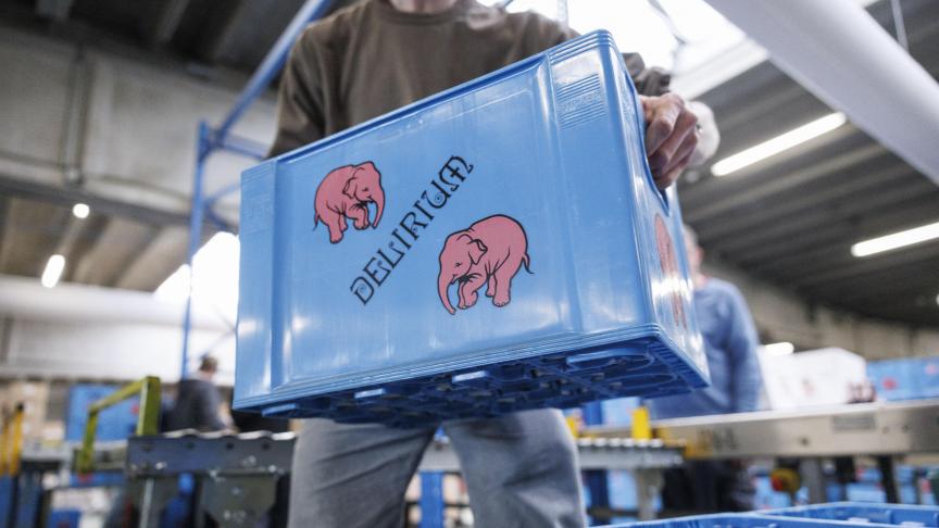 Om de verwachte invoerheffingen voor te zijn, voerde Huyghe de voorbije weken massaal extra bier uit naar de VS.