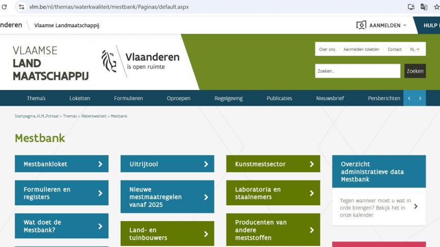 Landbouwers vragen van de Mestbank meer concrete informatie op maat van hun bedrijf.