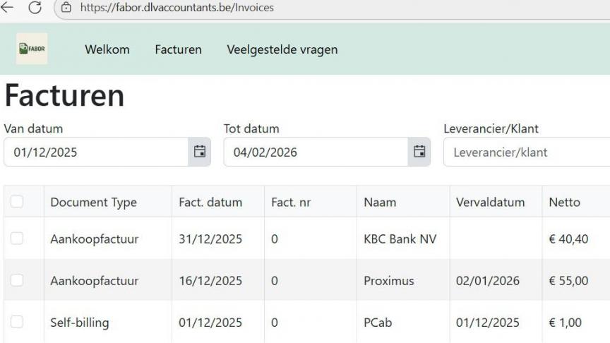 Om facturen en creditnota’s te kunnen versturen of ontvangen moet men als btw-plichtige aangesloten  zijn op het Peppol-netwerk.