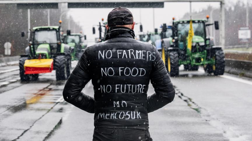 Het EU-Mercosur-akkoord dreigt de Europese landbouw te wurgen volgens Peter De Swaef.