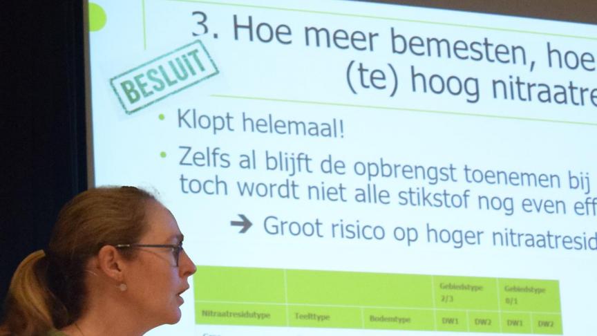 Veerle De Blauwer hamert erop om de stikstofbemesting af te stemmen op het aardappelras.
