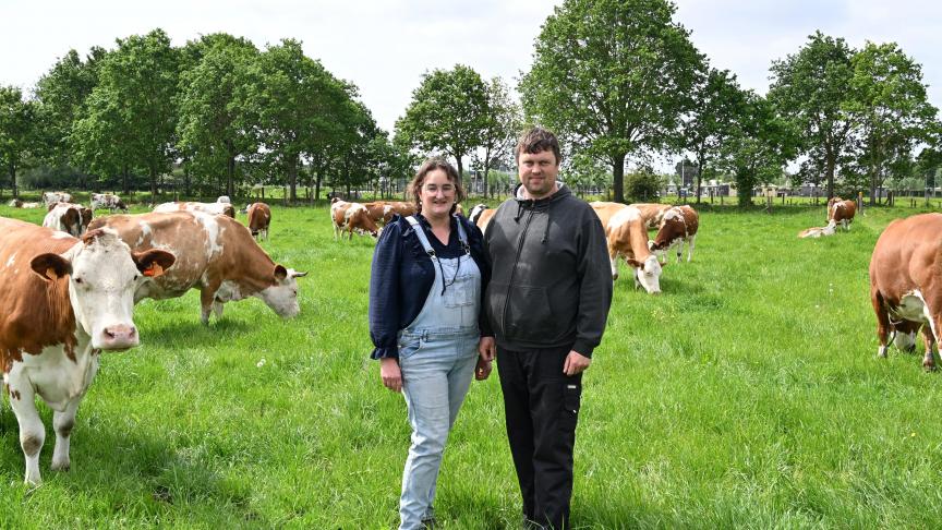 Annelies en Joris kozen in 2016 voor de biologische melkveehouderij.